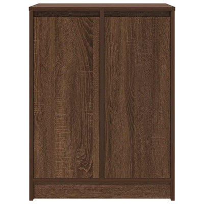Kenkäkaappi ruskea tammi 57x34x76 cm tekninen puu