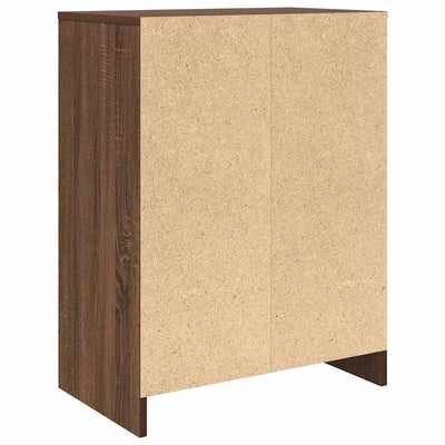 Kenkäkaappi ruskea tammi 57x34x76 cm tekninen puu
