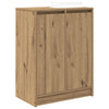 Kenkäteline ruskea tammi 57x34x76 cm tekninen puu
