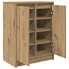 Kenkäteline ruskea tammi 57x34x76 cm tekninen puu