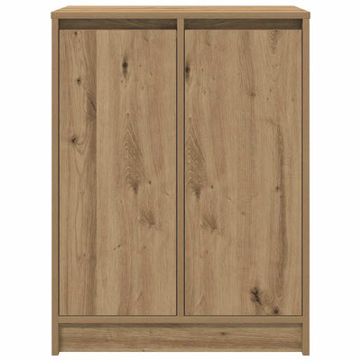 Kenkäteline ruskea tammi 57x34x76 cm tekninen puu
