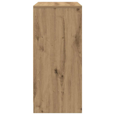 Kenkäteline ruskea tammi 57x34x76 cm tekninen puu