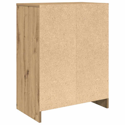 Kenkäteline ruskea tammi 57x34x76 cm tekninen puu