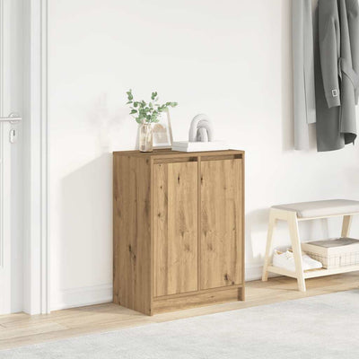 Kenkäteline ruskea tammi 57x34x76 cm tekninen puu