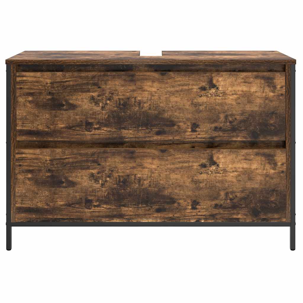 Savutammi kylpyhuoneen allaskaappi laatikoilla Bobin 90x34,5x60cm