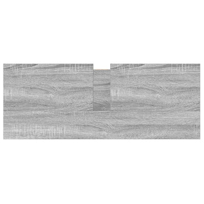 Harmaa sonoma kylpyhuoneen allaskaappi laatikoilla Nelson 90x34,5x60cm