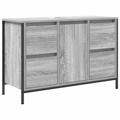 pesuallaskaappi laatikoilla harmaa sonoma 90x34,5x60 cm