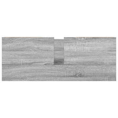 Harmaa pesuallaskaappi laatikoilla Ismedula 90x34,5x60cm