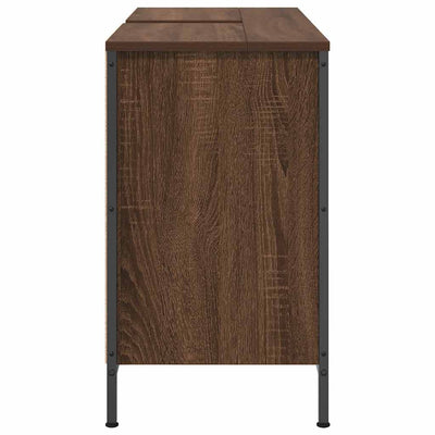 Allaskaappi Laatikoilla ruskea tammi 90x34,5x60 cm