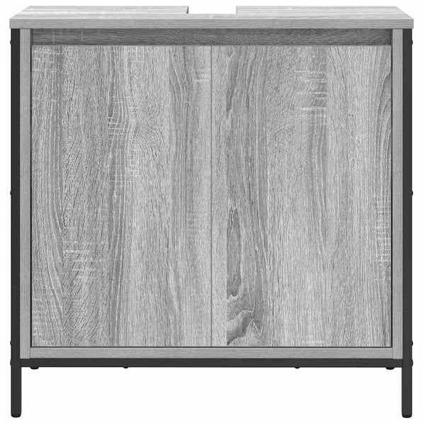 Kylpyhuoneen pesuallaskaappi harmaa Sonoma-väri 60x34,5x60 cm