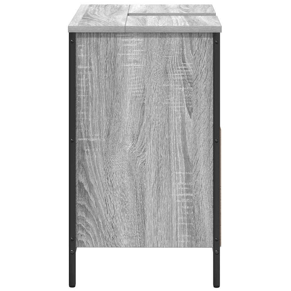 Kylpyhuoneen pesuallaskaappi harmaa Sonoma-väri 60x34,5x60 cm