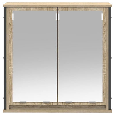 Sonoma tammi kylpyhuoneen seinäkaappi peilillä Inculet 60x21x60cm