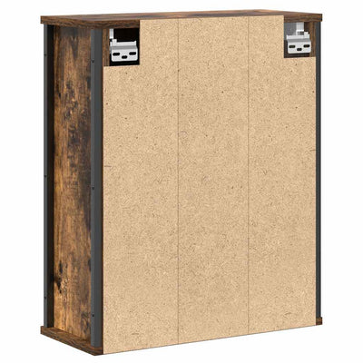 kylpyhuoneen seinäkaappi peilillä savustammi 50x21x60 cm