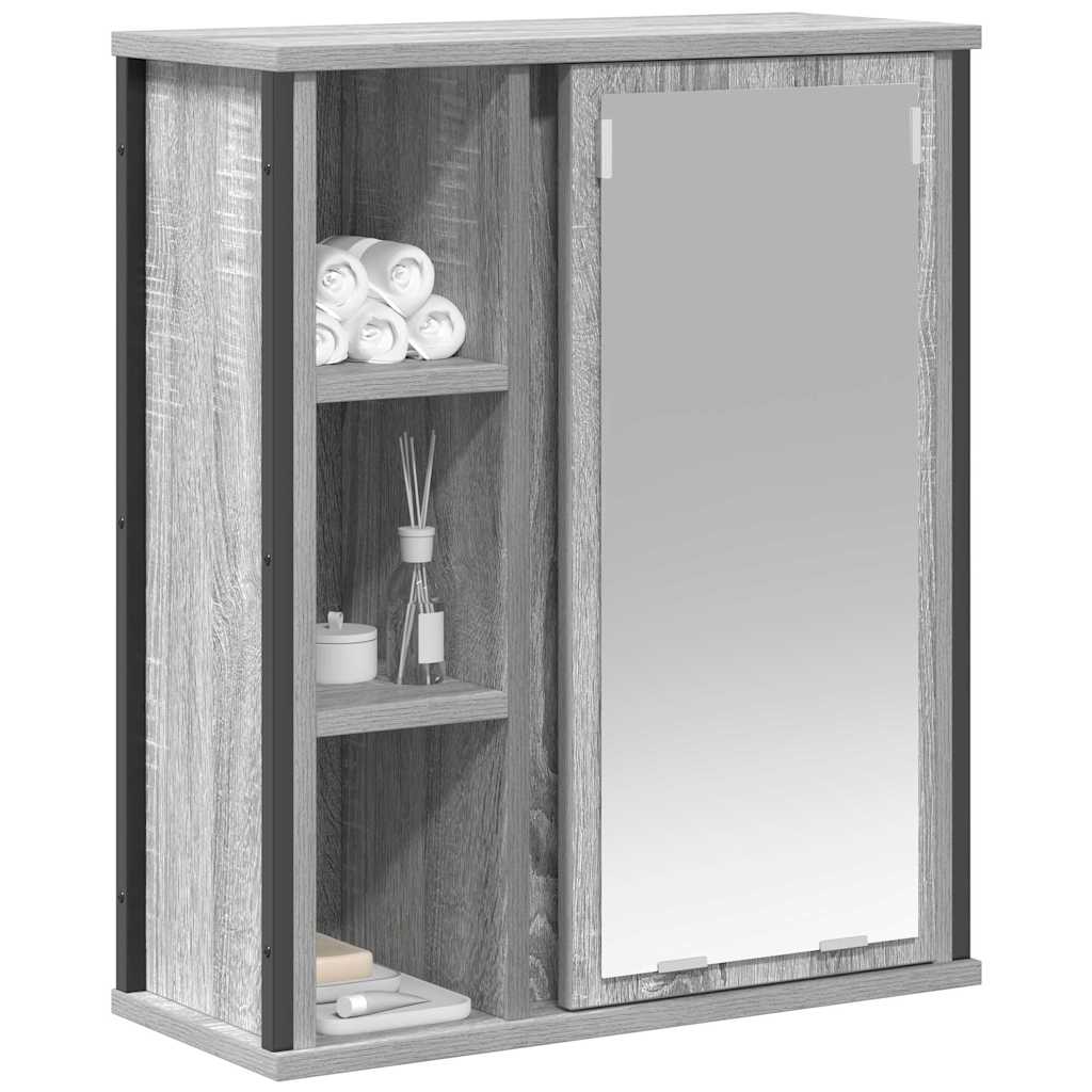 Peiliharmaa kylpyhuoneen seinäkaappi Monori 50x21x60cm (sonoma)