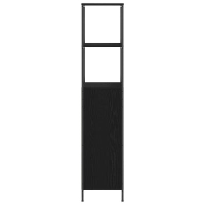 Musta tammi kylpyhuonekaappi hyllyillä Zara 36x35x165cm