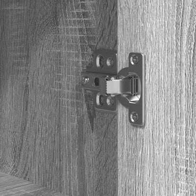 Harmaa sonoma kylpyhuonekaappi hyllyillä Sarahi 36x35x95cm