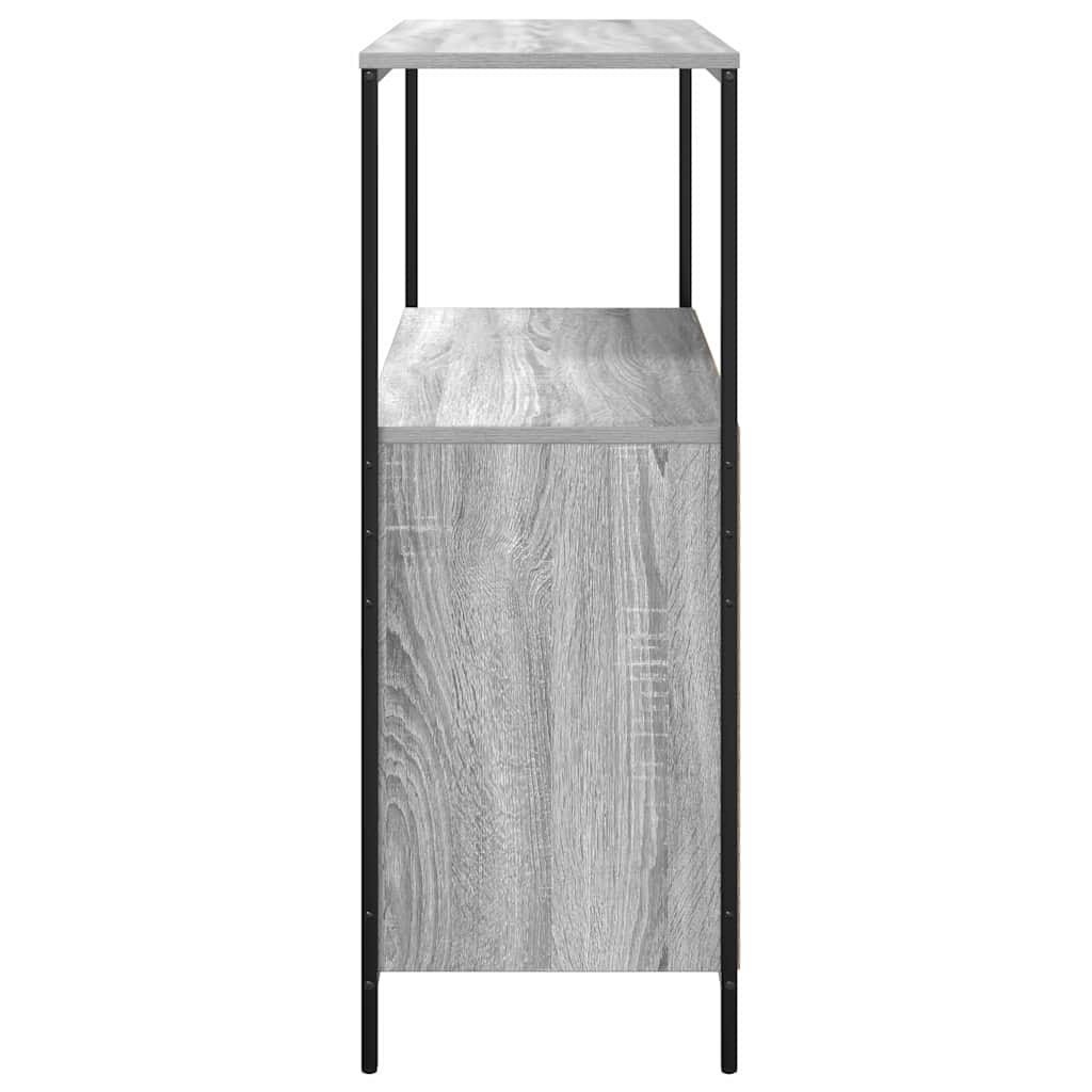 Harmaa sonoma kylpyhuonekaappi hyllyillä Anetina 76,5x35x95cm
