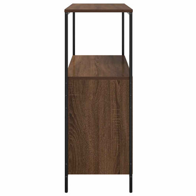 Kylpyhuonekaappi hyllyillä ruskea tammi 76,5x35x95 cm