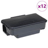 Hiiriloukut 12 kpl musta 22x12,5x7,5 cm