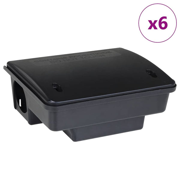 Hiiriloukut 6 kpl musta 23x19x9,5 cm