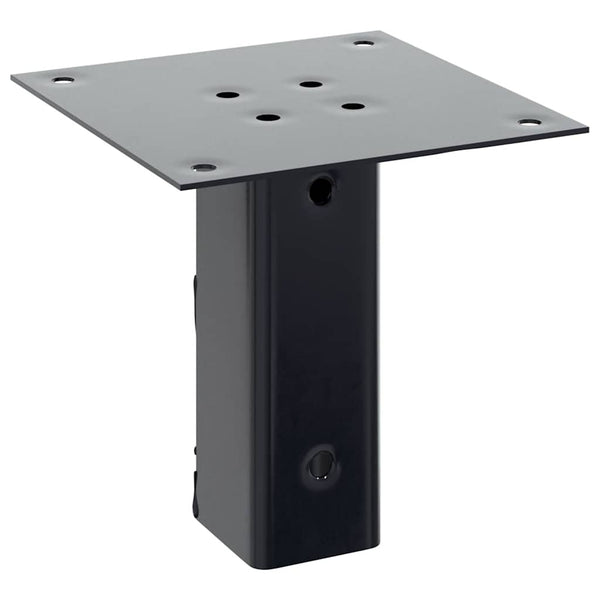 Pylväiden pohjat neliö 4 kpl 51x51 mm jauhemaalattu teräs