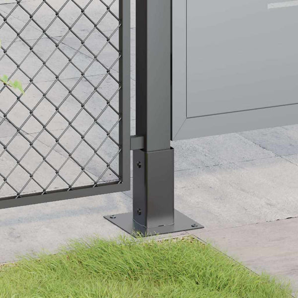 Pylväiden pohjat neliö 12 kpl 61x61 mm jauhemaalattu teräs