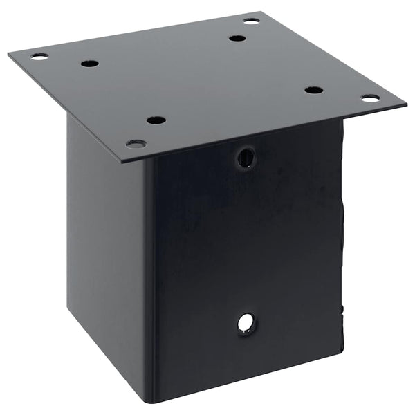 Pylväiden pohjat neliö 12 kpl 101x101 mm jauhemaalattu teräs