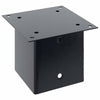 Pylväiden pohjat neliö 12 kpl 141x141 mm jauhemaalattu teräs