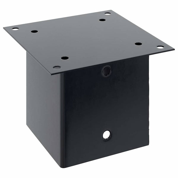 Pylväiden pohjat neliö 12 kpl 141x141 mm jauhemaalattu teräs