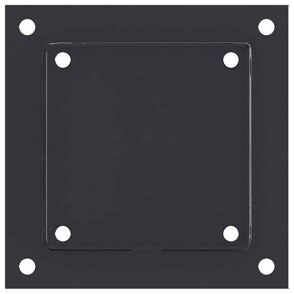 Pylväiden pohjat neliö 12 kpl 141x141 mm jauhemaalattu teräs