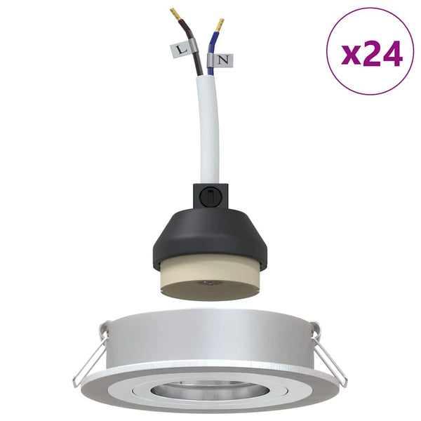 Kohdevalo 24 kpl Hopea 9 x 9 x 2 cm Alumiini