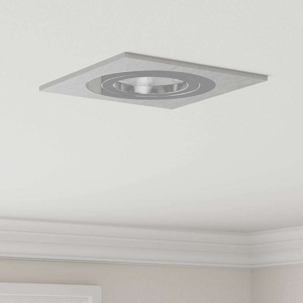 Kohdevalo 6 kpl Hopea 9 x 9 x 2 cm Alumiini