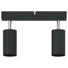 Kattospotti Musta 26 x 5.5 x 16.5 cm Teräs
