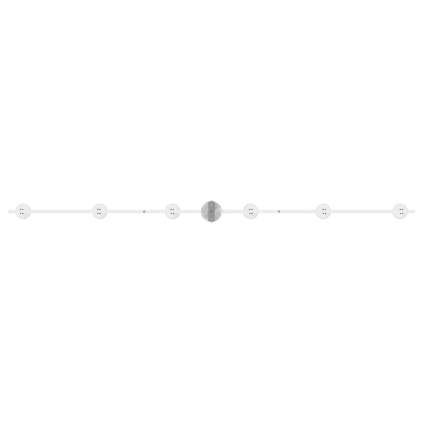 Kattospotti Valkoinen 176.5 x 13.5 x 12.5 cm Teräs