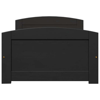 vidaXL-sohvasänky kahdella laatikolla ilman patjaa IRUN musta 90x200cm