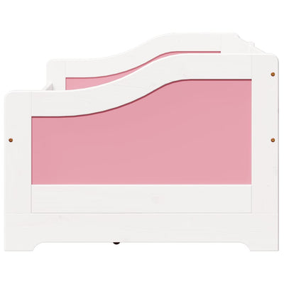 Valkoinen pinkki sohvasänky 3 laatikolla ilman patjaa irun Cabita