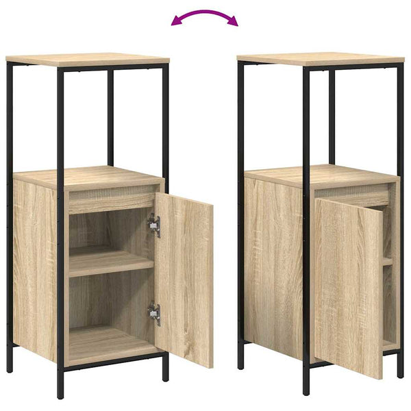 Kylpyhuonekalustesetti 3 kpl Sonoman tammi 90 x 34,5 x 60 cm