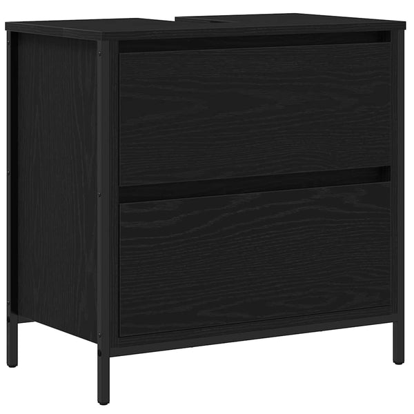 Kylpyhuonekalustesetti 5 kpl Musta 36 x 35 x 165 cm