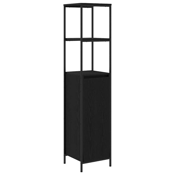 Kylpyhuonekalustesetti 5 kpl Musta 36 x 35 x 165 cm