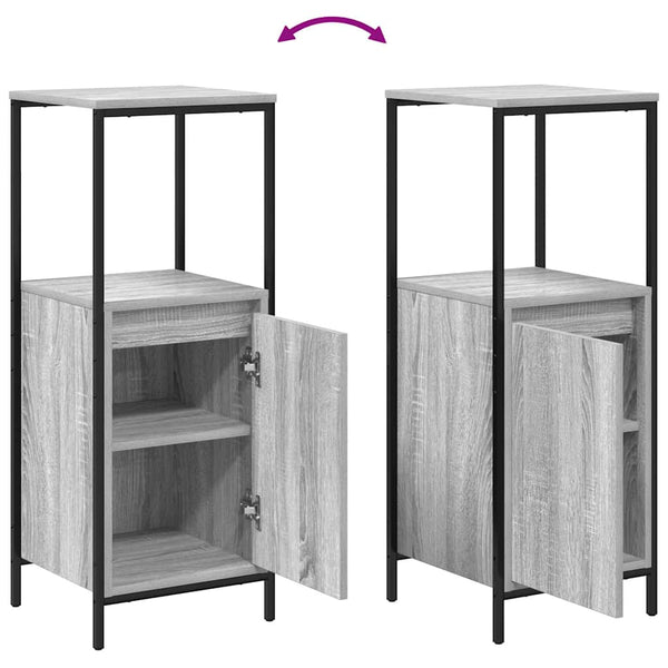Kylpyhuonekalustesetti 5 kpl Harmaa 36 x 35 x 165 cm