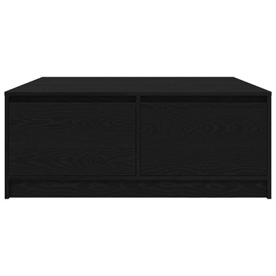 Musta sohvapöytä laatikoilla Agrifin 100x100x40cm (tammi)