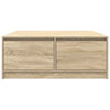 Sonoma-tammi sohvapöytä laatikoilla Agrifin 100x100x40cm