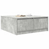 sohvapöytä laatikoilla betonin harmaa 100x100x40 cm
