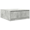 sohvapöytä laatikoilla betonin harmaa 100x100x40 cm