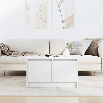 Valkoinen sohvapöytä laatikoilla Agrifin 70,5x70x40cm