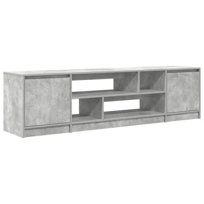 TV-taso betoninharmaa 188,5x41x50 cm tekninen puu
