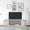 TV-taso betoninharmaa 188,5x41x50 cm tekninen puu
