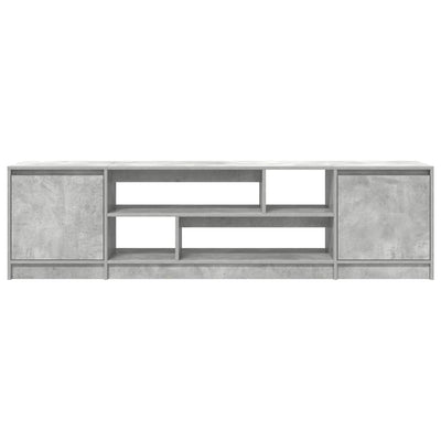 TV-taso betoninharmaa 188,5x41x50 cm tekninen puu