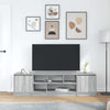 TV-taso harmaa Sonoma 188,5x41x50 cm tekninen puu