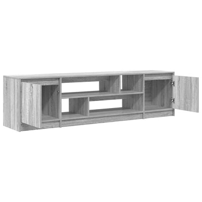 TV-taso harmaa Sonoma 188,5x41x50 cm tekninen puu